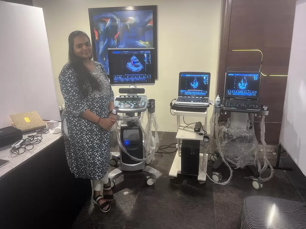 The Advanced Cardiac Ultrasound Machine is designed to demonstrate the latest technology and provide the absolute best image quality and all available features for even difficult patients.